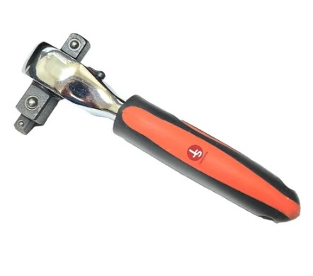 3-in-1 Mini Ratchet Handle – Compact Reversible 1/4" Drive with Extension Bar & Universal Spinner, CR-V Steel Construction | 72-Tooth Mechanism 5° Sweep | UAE Mechanic Socket Wrench Essential Tool 